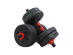 Mancuernas Pesas De Disco 7,5Kg + 7,5Kg 15Kg Total Fitness Musculación Gimnasio Plásticas EM