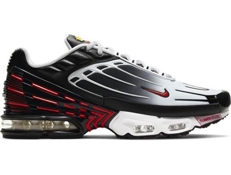 Tenis Deportivas NIKE Air Max Plus 3 Hombre (Blanco, Negro - Material Sintético - 42)