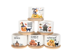 Macetas De Cerámica De 6 Piezas Para Decoraciones De Halloween
