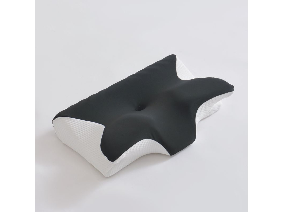 Almohada Para El Cuello Ergonómica De Espuma Viscoelástica De Seda Helada (negra) Cuich