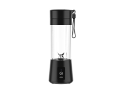 Exprimidor eléctrico de doble hoja, inalámbrico y portátil, recargable por USB Mdug (negro)
