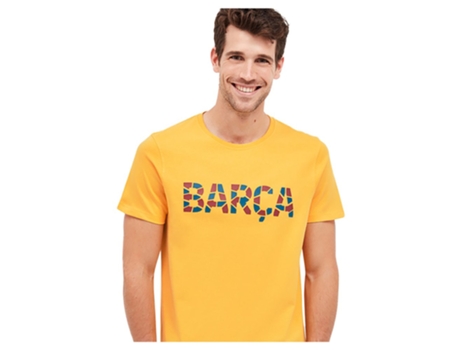 Camiseta de Hombre para Fútbol BARCA Barça Trencadis Amarelo Amarillo (L)