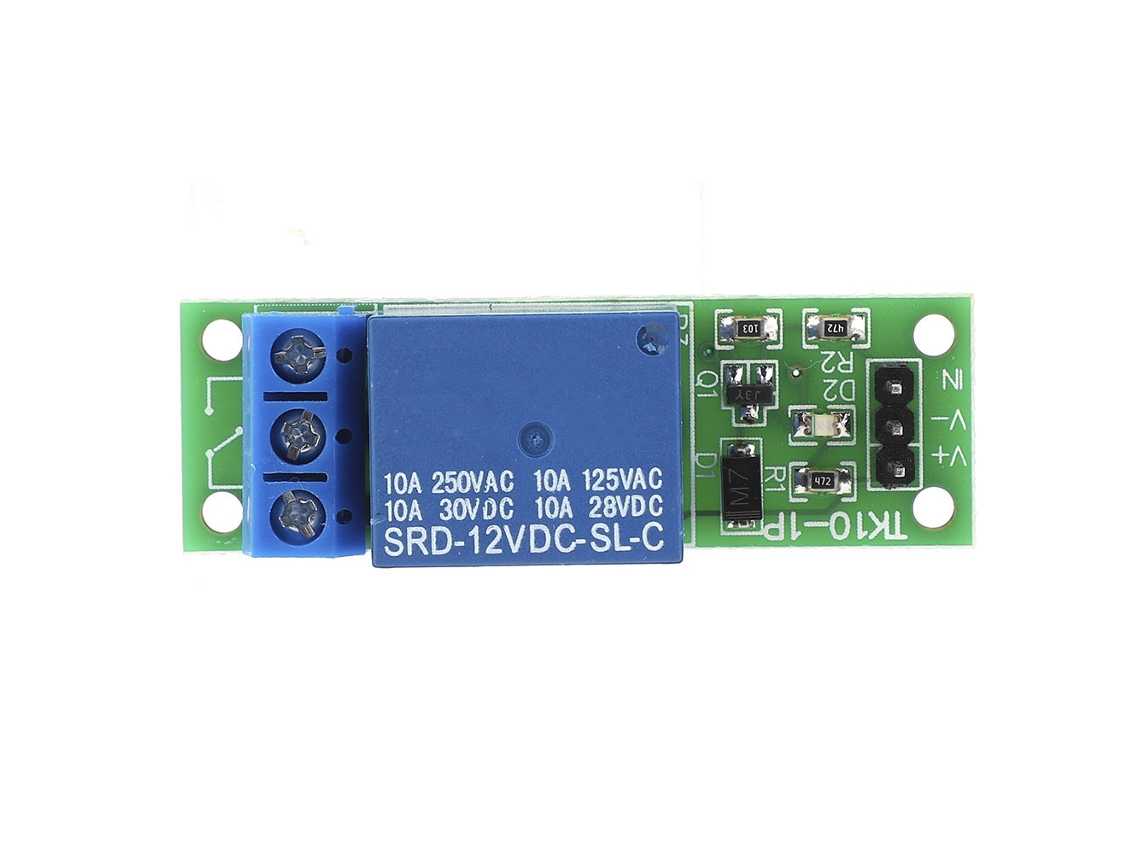 10 módulos de relé de activación de alto nivel de 1 canal y 12 V CC para Arduino