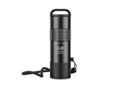 Binoculares compactos 6x20 IP68 para observación de aves, monoscopio, adaptador para smartphone, camping, senderismo, color negro, Yizhood