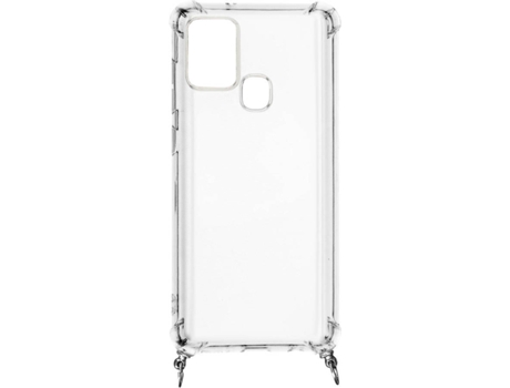 Carcasa Samsung Galaxy A21s AVIZAR Anillo Personalizable con Bisutería Transparente