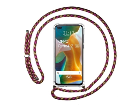 Carcasa Oppo Reno 4Z 5G TUMUNDOSMARTPHONE Colgante Rosa