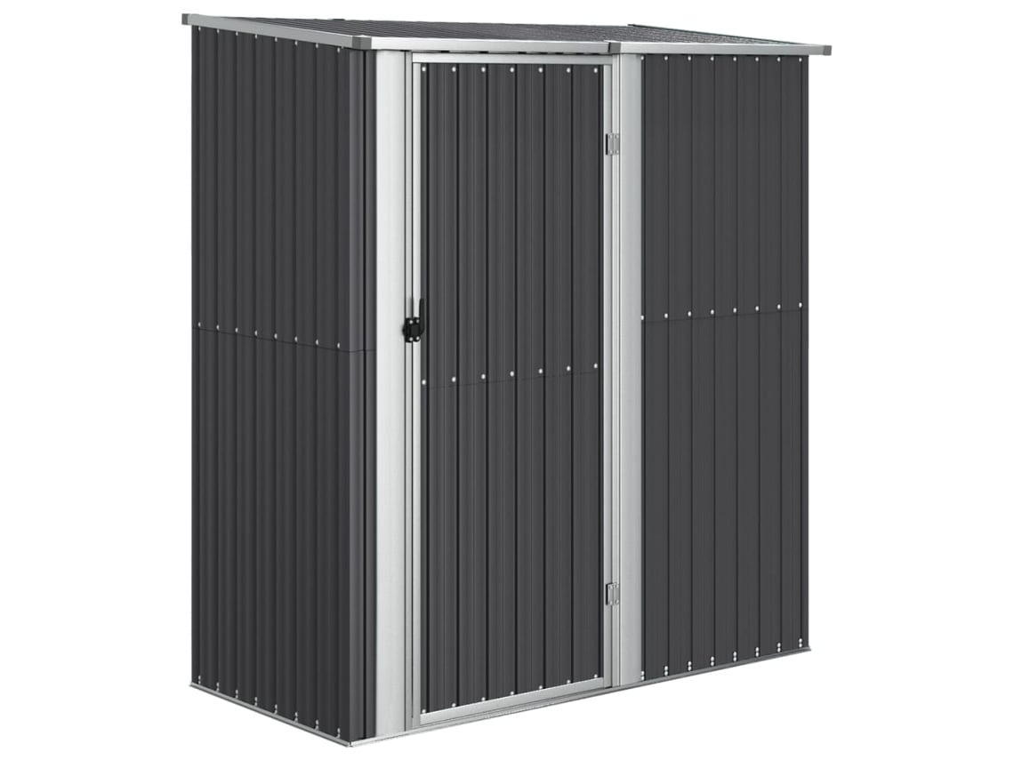 Cobertizo para bicicletas VIDAXL Antracita Acero (180,5x97x209,5 cm)