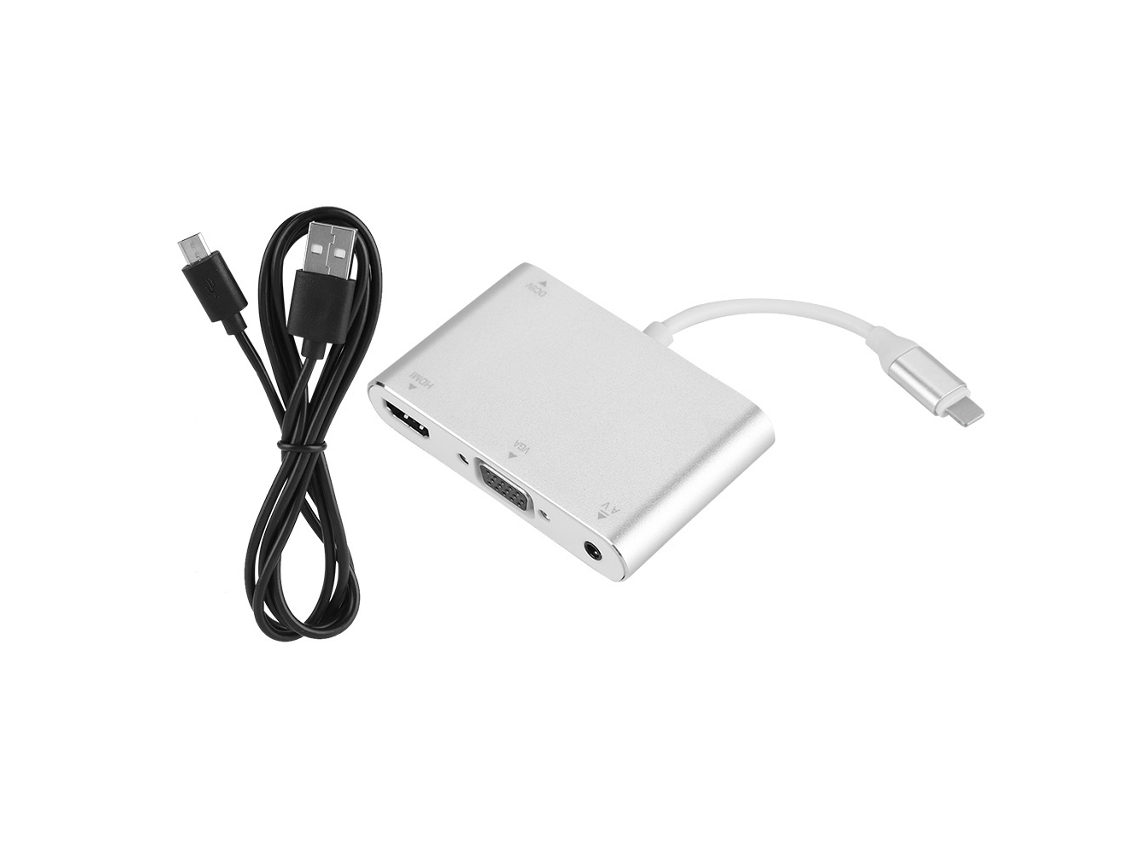 Adaptador EOOCOO (Lightning a HDMI, compatible con salida 1080p)