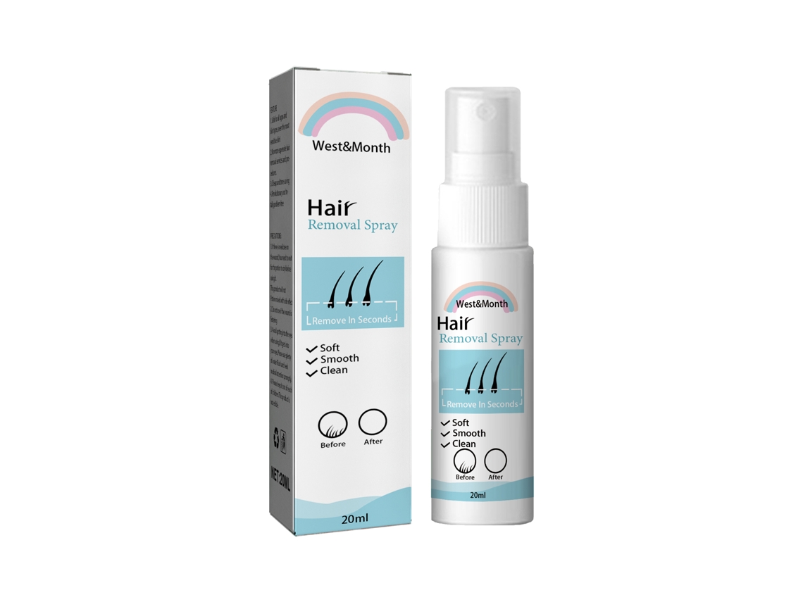 Spray depilatorio Westmonth de fórmula suave y no irritante para axilas y todo el cuerpo.