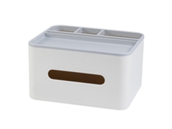 Soporte Para Caja De Pañuelos, Multifuncional, Rectangular, Con Compartimento Para Guardar El Control Remoto