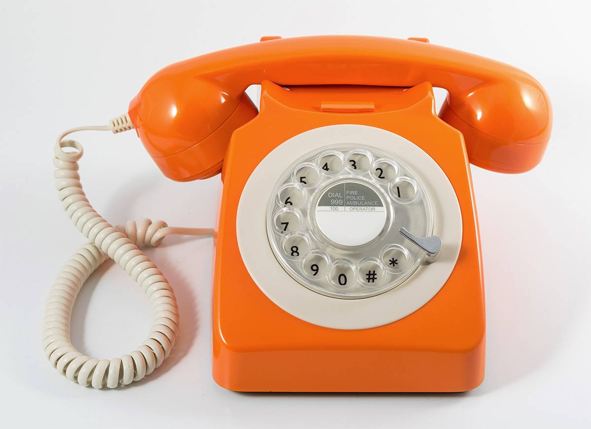 Teléfono fijo Con Cable GPO RETRO Retro 746 naranja