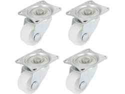 Ruedas Plástico 25 Mm 2,5 Cm 818y Giratorias 4 Unidad