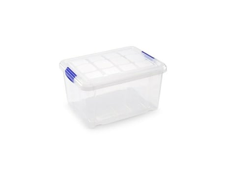 Caja de Almacenamiento PLASTIC FORTE Transparente de 25L 11117