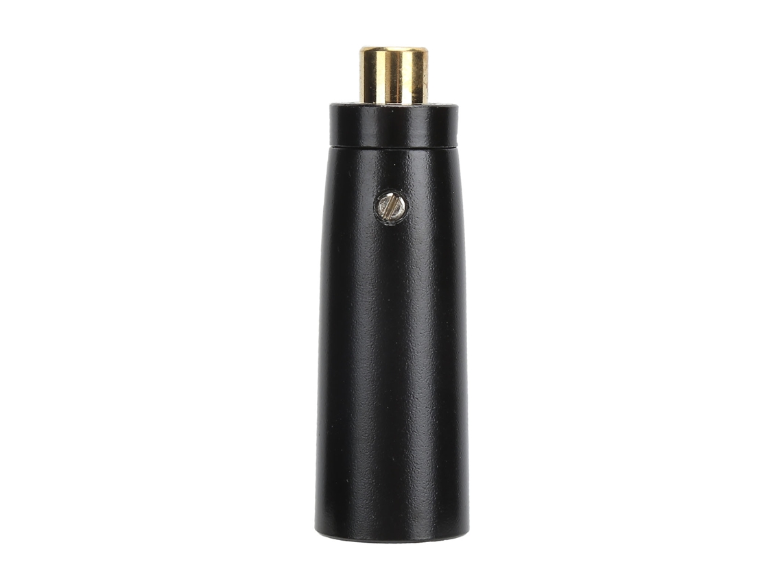 Adaptador Rca Fêmea Para Xlr Macho Conector De Áudio Dourado Para Mixer Microfone Preto