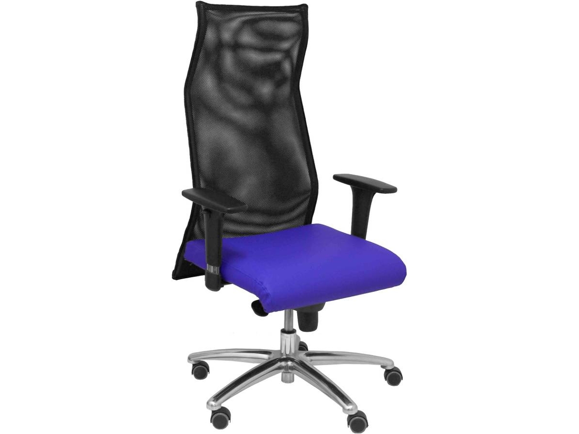 Silla Ejecutiva PYC Sahuco  Azul (Brazos Ajustables - Malla)