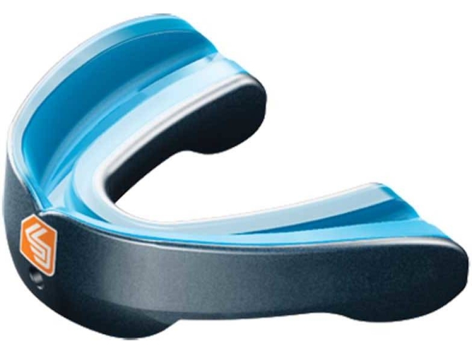 Protector Dental SHOCK DOCTOR Gel Nano Youth (Talla: Única - Azul y Gris)