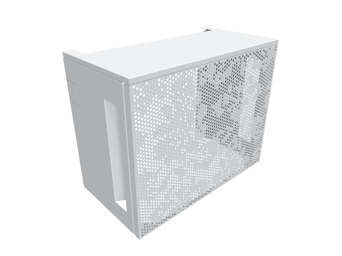 Atole Cubierta Para Aire Acondicionado Y Bomba De Calor En Aluminio Termolacado - Tamaño 2 : Al. 113 X An. 110 X Pr. 64 Cm - Blanco