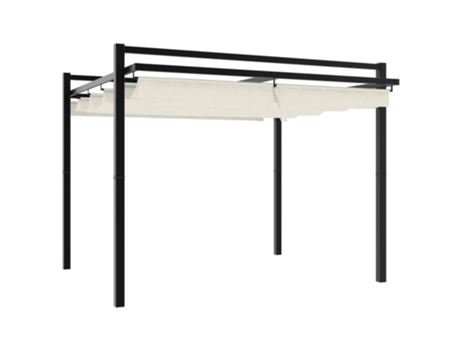Cenador De Jardín VIDAXL Crema Aluminio (3x3 m)