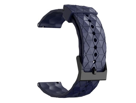 Correa de reloj inteligente para Amazfit GTR 42 mm 20 mm Silicona de color sólido con patrón de fútbol (Azul marino)