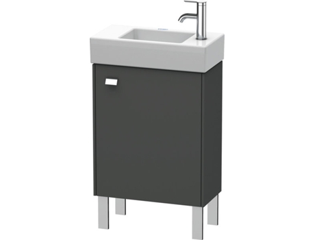 Mueble bajo lavabo DURAVIT Brioso de 48,4 x 23,9 cm 1 puerta con bisagra a la derecha 1 balda de cristal para lavabo Vero Air 072450