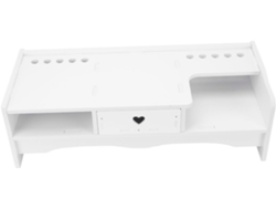 1pièce Soporte Élevé Para Pantalla Ordenador Con Rangement A Tiroir Meuble De Oficina Pratique