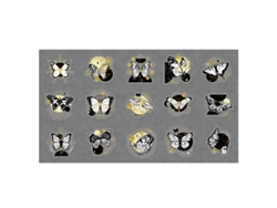 30 pegatinas láser doradas para mascotas, pegatinas manuales para manualidades, material de decoración para álbumes de recortes, pegatinas de mariposa