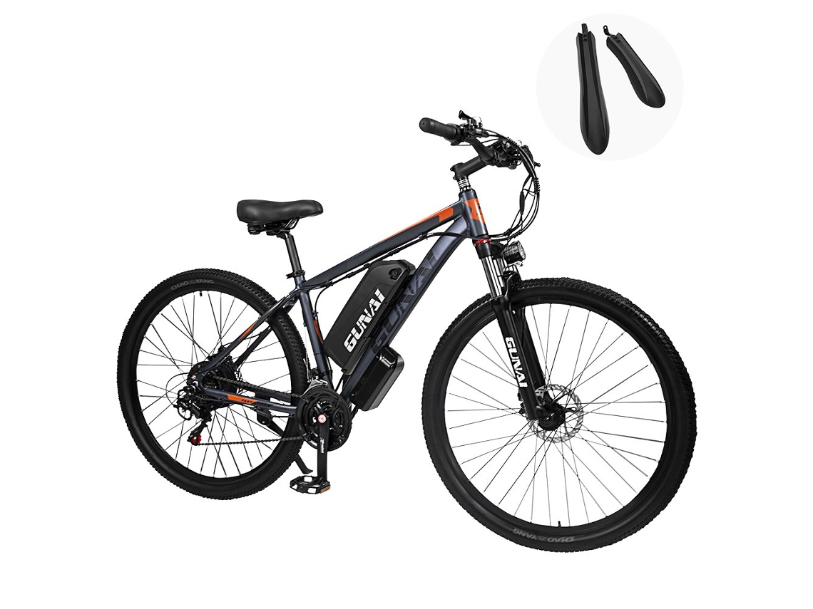 Bicicleta eléctrica GUNAI GN29 48V 750W Motor 50km/h Velocidad máxima 15Ah Batería 90km Alcance máximo Frenos de disco duales GUNAI
