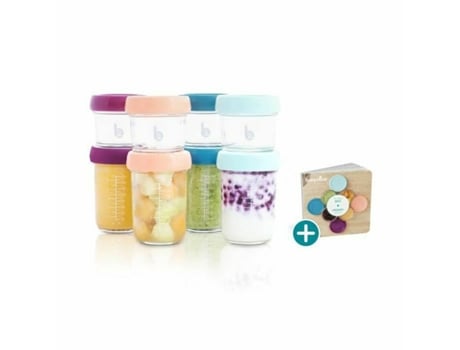 Babymoov Contenedor Hermético Vidrio 100ml y 220ml 8uds