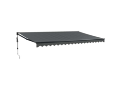 Maison Exclusive - Toldo Retráctil Automático Gris Antracita 5x3 M