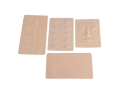 4 Piezas De Piel Sintética Gruesa De Silicona Para Practicar Tatuajes En Labios, Cejas Y Rostro.