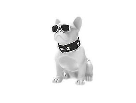 Altavoz Bluetooth Portátil Bulldog Francés Doble Altavoz M10 Basswhite BISBISOUS