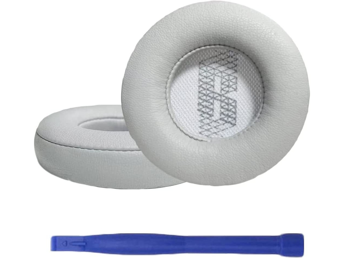 Almohadillas para auriculares JBL Live 400BT, espuma suave, color gris.