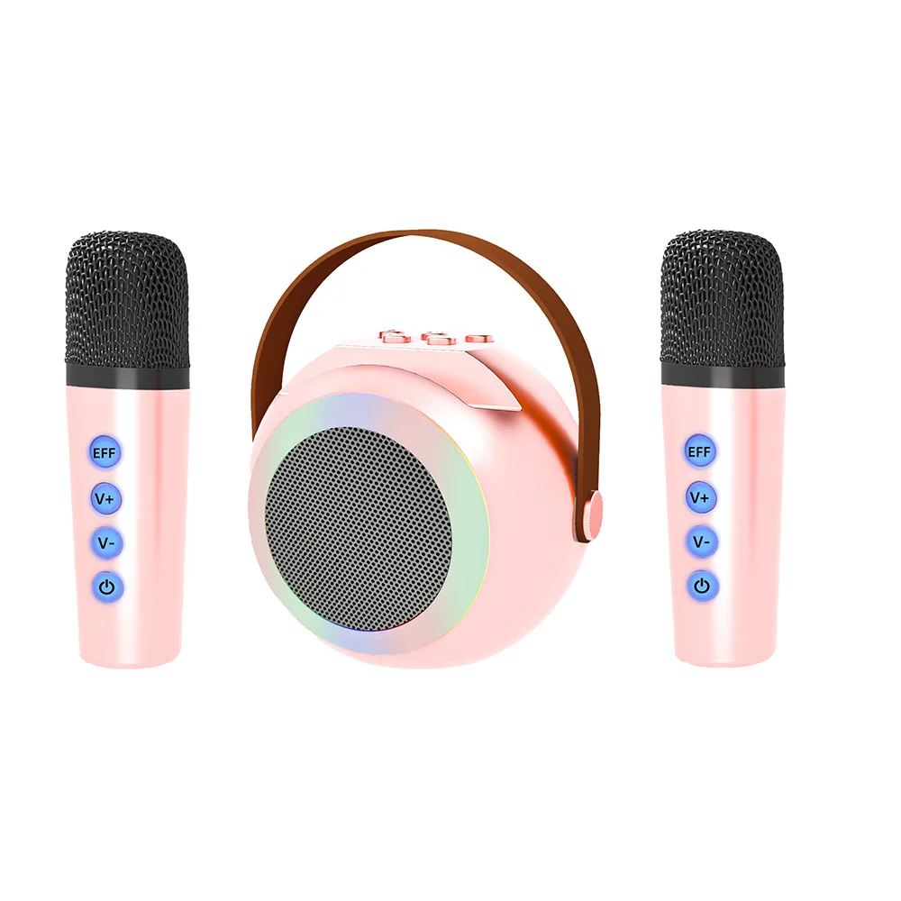 Altavoz Bluetooth Para Karaoke Doméstico Y Micrófono Infantil.