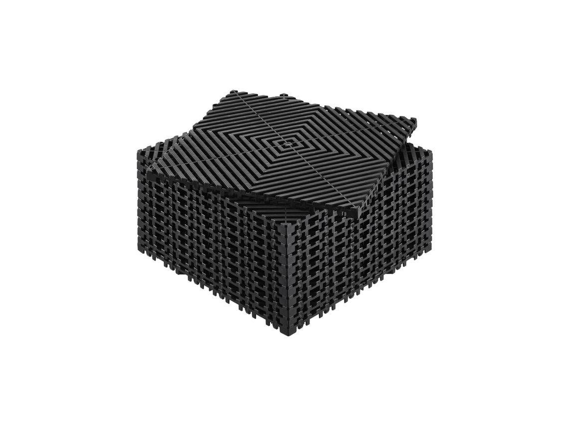 Alfombrilla De Drenaje Entrelazada Modular Succebuy De 12 X 12 Pulgadas