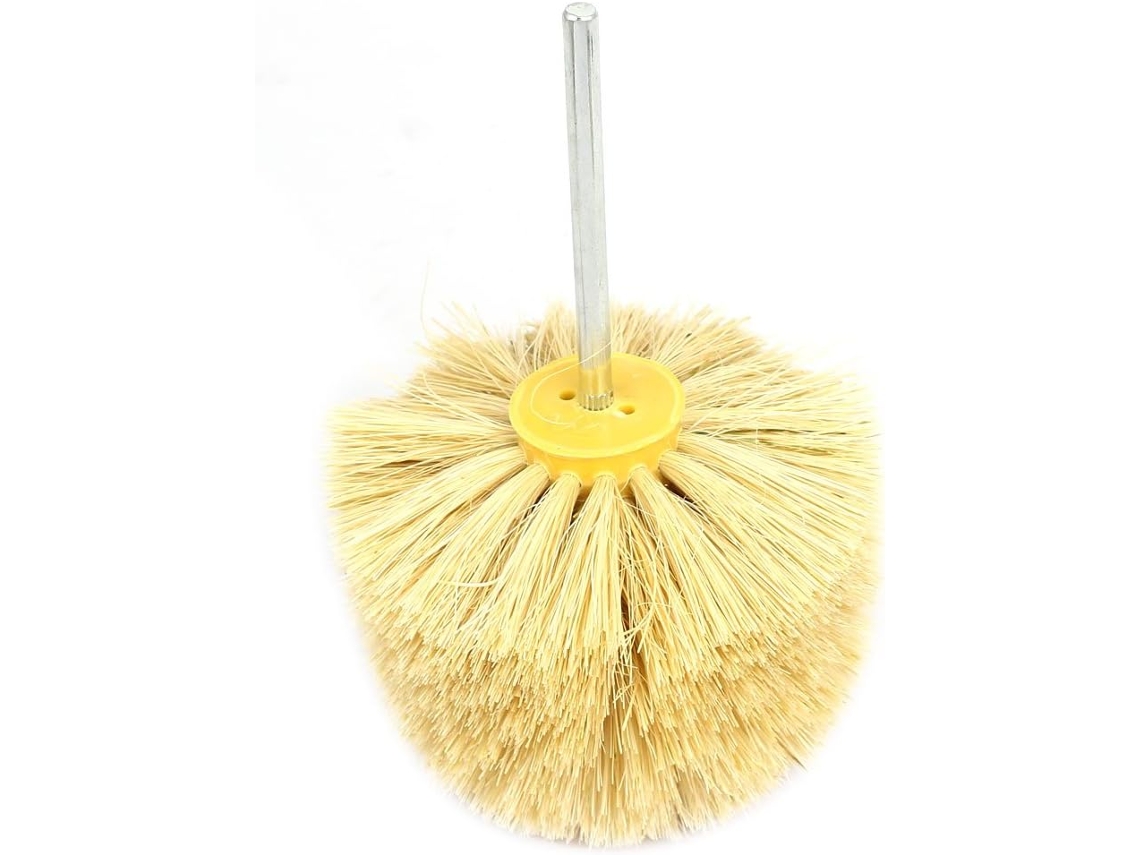 Herramienta de pulido con cepillo de rueda de sisal, 100 mm de diámetro y vástago de 6", CHABERLU