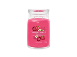 Vela perfumada Yankee Candle Signature | Vela grande de frambuesa Yankee Candle
