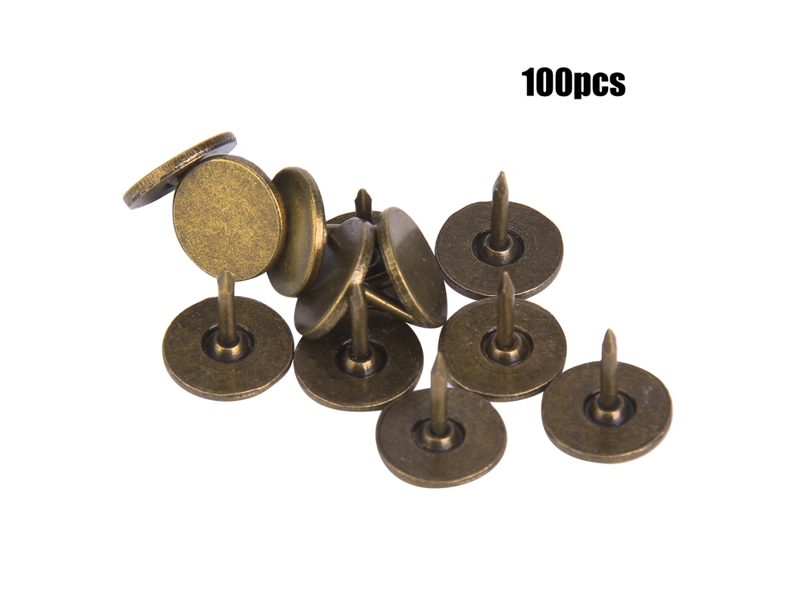 Clavos de cobre cian de 11x11 mm para muebles y sofás