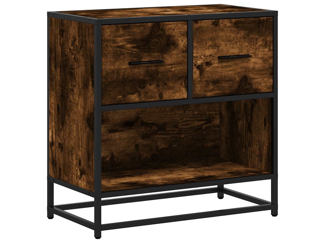 Maison Exclusive - Mesita De Noche Roble Ahumado 60x31x60 Cm Madera Contrachapada