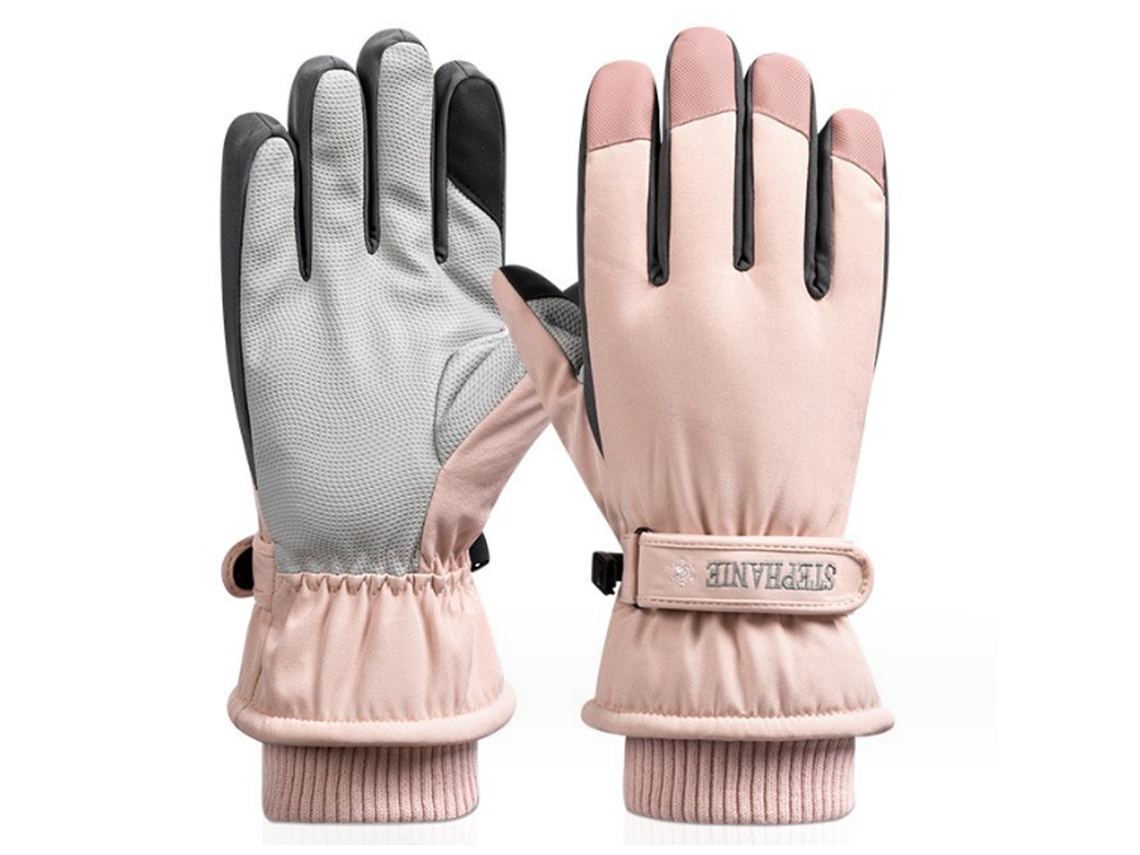 Guantes de esquí y nieve de invierno impermeables con tacto térmico para hombres y mujeres