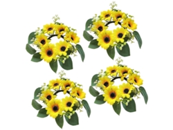Pulsera con ramo de girasoles y cajas de bombones