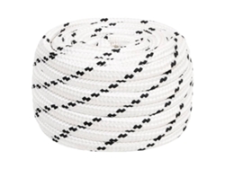 Cuerda Para Barco Trenzada Poliéster Blanco 20 Mmx100 M