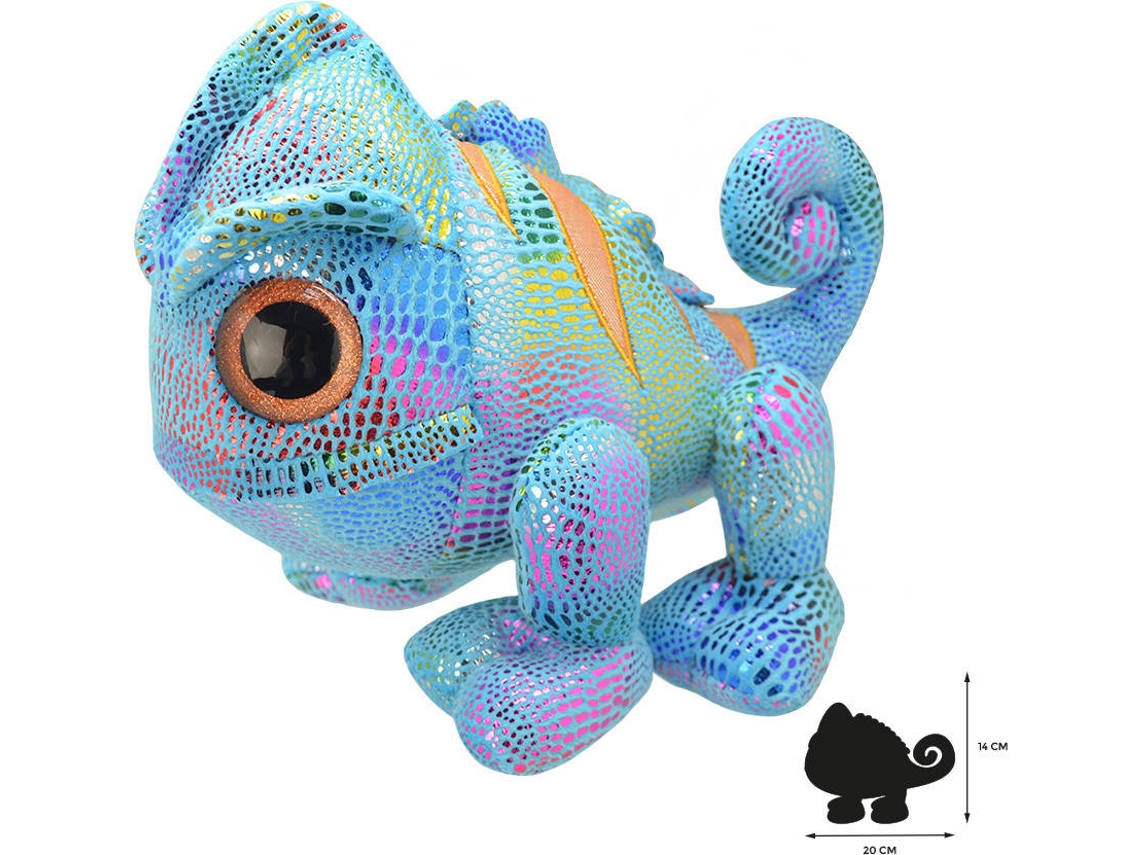 Peluche WILD PLANET Camaleón (20 x 13 x 14 cm - Poliéster)