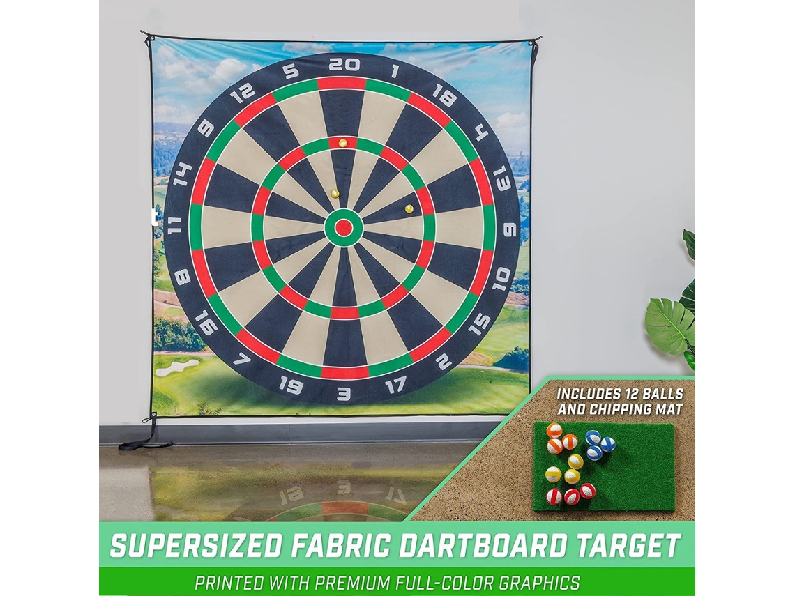 Juego De Chipping De Golf Con Pelotas Adhesivas Y Diana Gigante Para Uso En Interiores Y Exteriores.