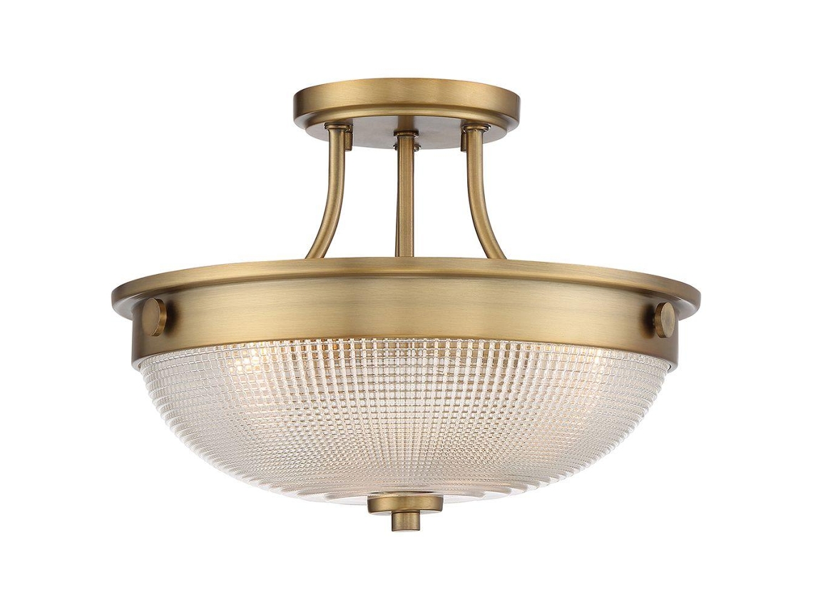 Flush Mount QUOIZEL (QZ-Mantle-SF-WS) Glass Mantle E27 2 Bulbos