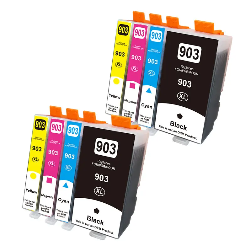8pcs-2set903xl 903 Xl Cartucho De Tinta Hp903 Para Hp Officejet Pro 6950 6951 6954 6960 6970 6975 6968 6978 6979 6971