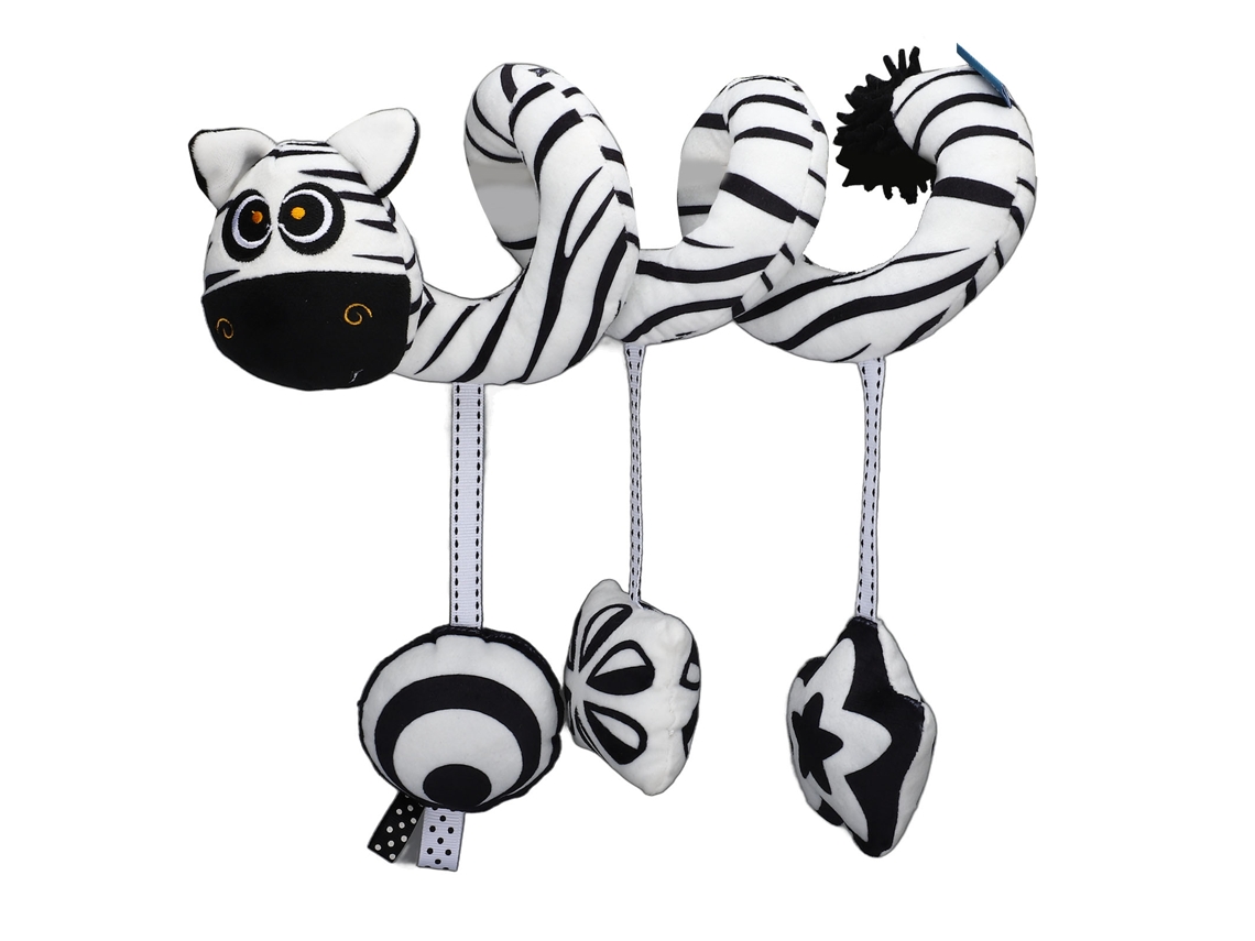 Jinwei-juguete Espiral De Peluche Para Cochecito Con Sonajero, Juguete Colgante Animal Para Silla De Coche