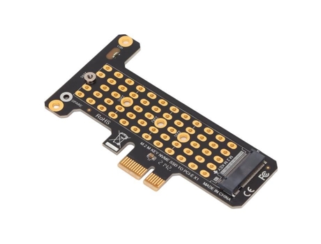 HURRISE Pcie Nvme Tarjeta Riser Card Nvme M.2 a Pcie X1 Potente Deflector de Disipación de Calor Caja Completa de Computadora