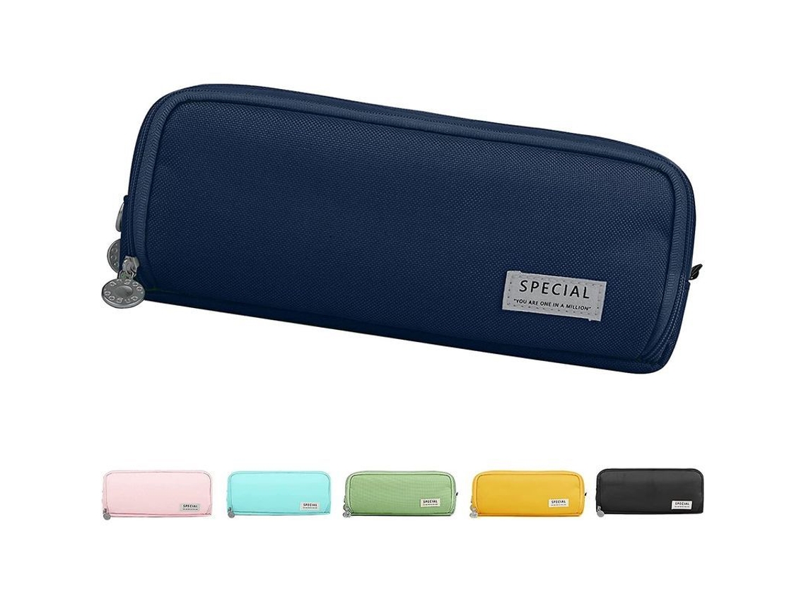 Estuche Grande Para Lápices Con 3 Compartimentos Para Niños Y Niñas, Gran Capacidad, Estuche Escolar (verde)