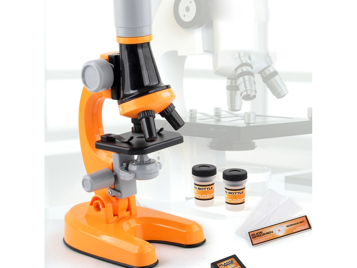 Kit De Microscopio Infantil De 1200 Aumentos Actualizado Con Accesorios Para La Escuela Primaria.