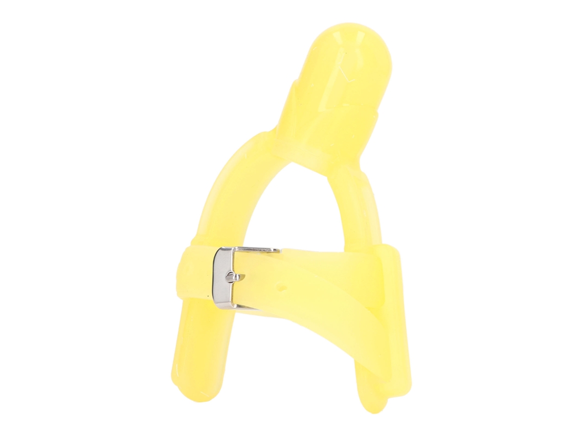 Pulseira Anti-sugador De Silicone Ajustável Protetor De Dedo Para Bebês Amarela